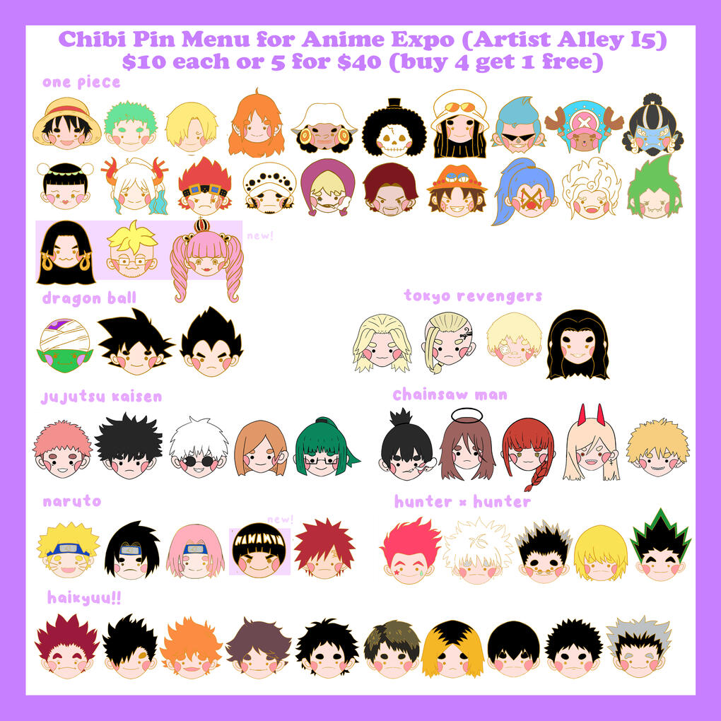 Catalogue - Chibi Enamel Pins