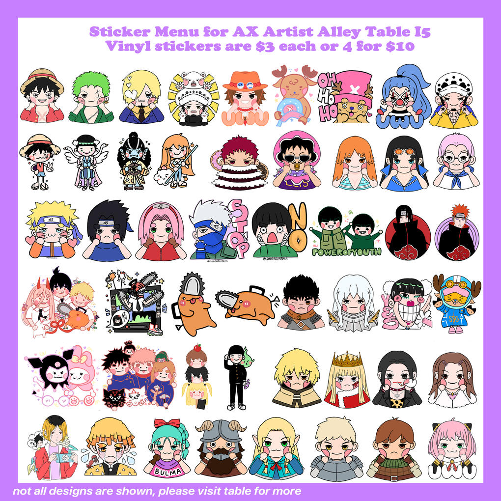 Catalogue - Stickers